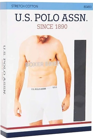 U.s. Polo Assn. 80453 Erkek Siyah Tekli Uzun Paçalı Boxer Siyah