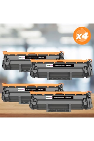 Canon Crg-071 Uyumlu Toner - Çipli 4'lü  Paket / Canon I-sensys Lbp121dn / Lbp122dw / Mf271dn / Mf272dw / Mf273dw / Mf274dw / Mf275dw