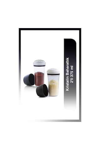 Tupperware Kristalin Baharatlık 2'li 375 ml Şeffaf