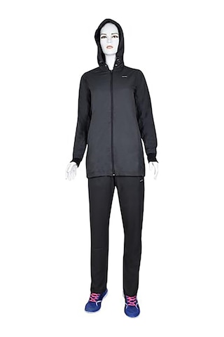 Sportive Misty Bayan Tesettür Mikro Eşofman Takımı-4447 Füme