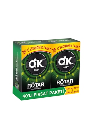 Okey Rötar Prezervatif 2 x 20'li