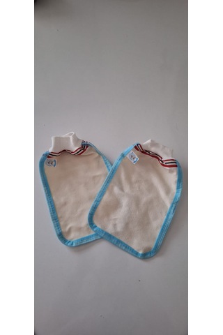 Eker-mavi Biyeli Hızlıgiy Kese Seti-2 Adet Kese-lastikli Kese