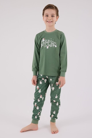 Rolypoly Erkek Çocuk Yeşil Pijama Takımı Rp3680-c-v2