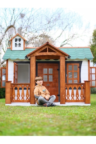 Mandu Ahşap Oyun Evi Playhouse Beylerbeyi