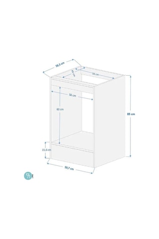 %100 Mdf Ankastre Dolabı Ankastre Modül Dolap Fırın Ocak Dolabı