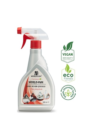 Worldchem Homecare Max Tüm Yüzeylerde Leke ve Kir Çözücü 500 ML