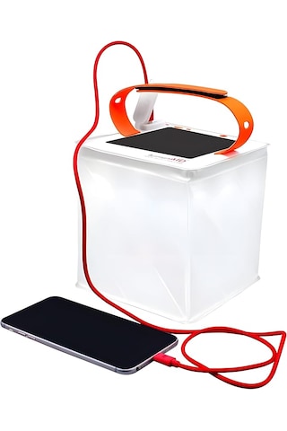 Luminaıd 2'si 1 Arada Solar Kamp Feneri Ve Telefon Şarj Cihazı - Kamp, Yürüyüş Ve Seyahat İçin Şişme Led Lamba - Elektrik Kesintileri, Kasırga, Hayatta Kalma Kitleri İçin Acil Durum Işığı -
