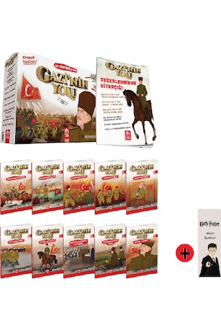 3. 4. Sınıf Hikaye Kitabı Seti Model Yayınları Gazi'nin Yolu + Kişiye Özel İsimli Harry Potter Kitap Ayracı
