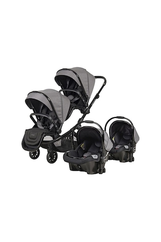 İbiza Plus Travel Sistem Ikiz Bebek Arabası 2223