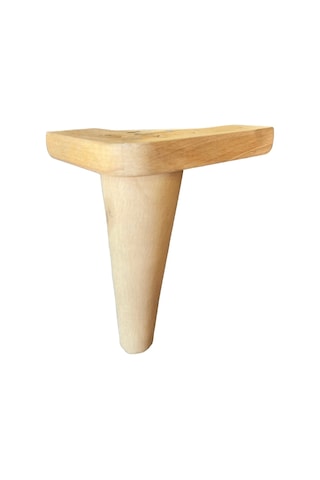 Ahşap Ham Ayak 15 Cm Konik Beyaz