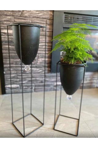 2'Li Metal Ayaklı Saksı (442095774) 2'Li Metal Ayaklı Saksı (442095774)