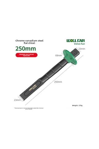 Symbee Endüstriyel Kalite Krom Vanadyum Çelik Blok Oyma Aleti - Siyah Oksitli 10" Düz Uçlu Çimento Ve Taş İşleri İçin Profesyonel El Aracı