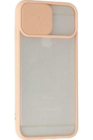 Newface Apple Uyumlu iPhone 6 Plus Kılıf Palm Buzlu Kamera Sürgülü Silikon - Pembe Pembe
