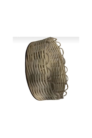 Bambu Ekmek Sepeti, Takı Toka Sepeti 12 x 15 x 6 CM Kahverengi