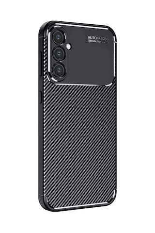 Samsung Galaxy A16 5g Kılıf Auto Focus Karbon Kapak - Siyah