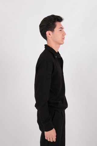 Five Pocket Fp24b2105 Erkek Dik Yaka Çıt Çıtlı Sweatshirt Siyah