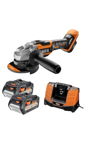 Aeg BEWS18-125BLLI-502C 5.0AH Akülü Kömürsüz Avuç Taşlama 125 MM