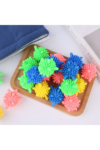 Kosona 10'lu Paket Abs Plastik Çamaşır Makinesi Topları - Antistatik, Soğuk Suya Uygun, Renk Geri Yükleyici Temizleme Çok Renkli