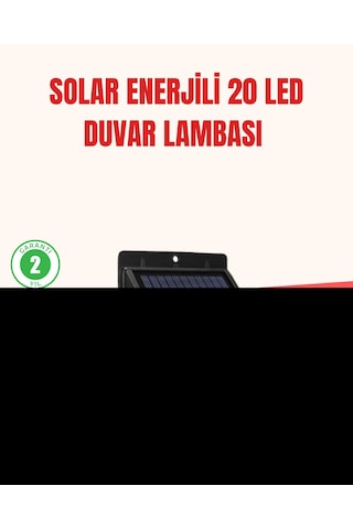 Güneş Enerjili Su Geçirmez Dış Mekan Aydınlatma - Bayi Depom