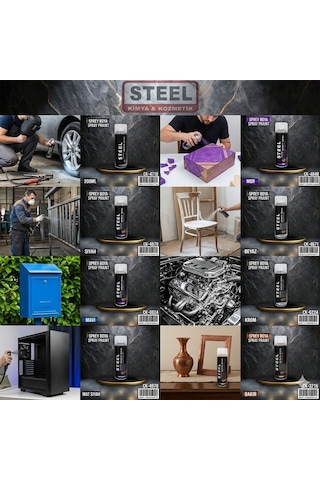 İst Steel Sprey Boya Siyah 200 Ml