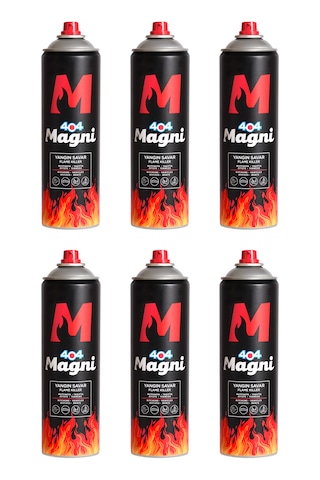 404 Magni Yangın Söndürücü Sprey 500 ML 6'lı