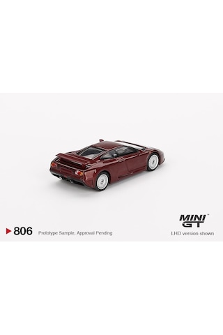 Mini Gt Bugatti Eb110 Gt Dark Red Metallic 806 Bordo