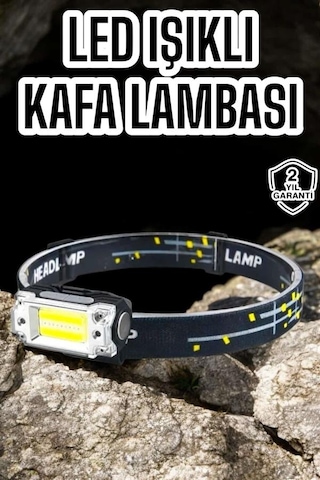 Kamp Feneri Balıkçı Feneri Başlıklı Suya Dayanıklı Kafa Lambası Çoklu Renk