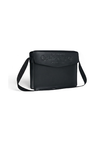 Cami Boy Siyah 30 Cüz Kuranı Kerim Seti Bilgisayar Hatlı Arapça Suni Deri Çantalı 25x34 Cm