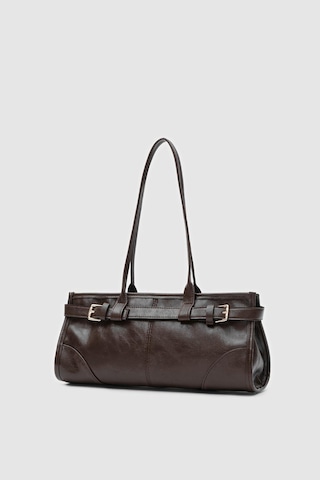 Enyola Vintage Baget Çanta Acı Kahve Acı Kahve