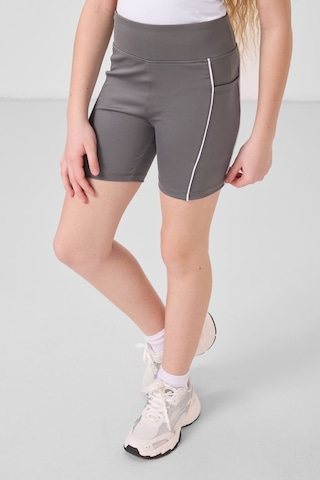 Tommylife Koyu Gri Esnek Standart Fit Basic Performans Kız Çocuk Tayt - 75189 Koyu Gri