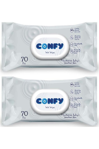 Confy Premium Sensitive Islak Mendil 2 X 70'Li
