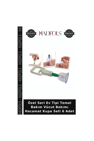Özel Seri Ev Tipi Temel Bakım Vücut Bakımı Hacamat Kupa Seti 6 Adet