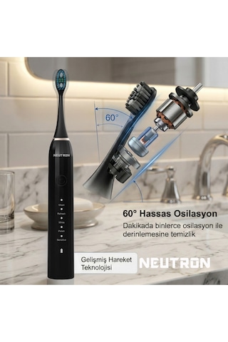 Şarjlı Sonik Diş Fırçası, Şarjlı Siyah Diş Fırçası