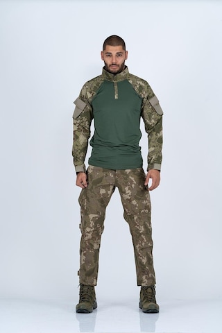 Combat Tactical Pantolon Komando Softshell Kamuflaj - 508-673-piyade Çok Renkli