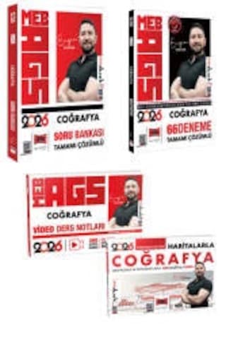 Yargı Yayınları 2026 Meb-ags Coğrafya Soru-deneme-video-harita Seti 4 Kitap Yargı Yayınları 2026 Meb-ags Coğrafya Soru-deneme-video-harita Seti 4 Kitap
