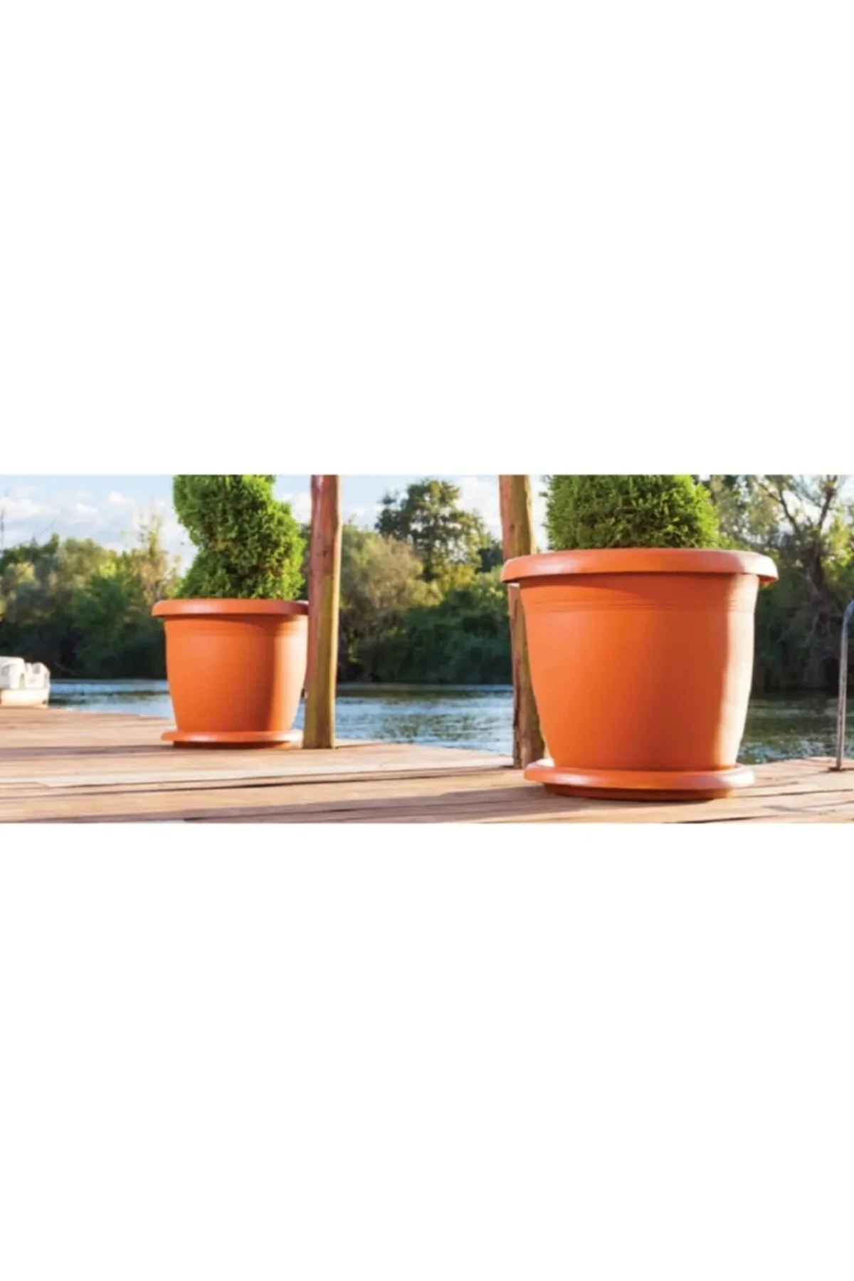 Villa Saksı 22 Litre Geniş Hacimli Saksı 39x32 Cm İç & Dış Mekan Şık Tasarım Diğer