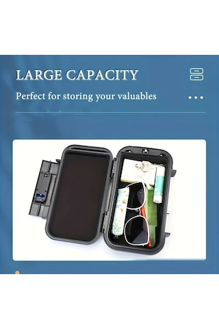 Fochsia Plaj Kodu Kutusu - Gri 4 Haneli Şifreli Kilitli Su Geçirmez Çanta Seyahat Kasası