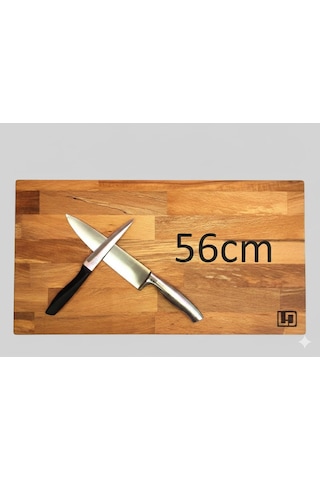 Limon Dekor Xxl Profesyonel Kesme Tahtası / Masif Kayın Ağacı / 56x30 Cm/ Çift Taraflı Doğrama, Et Steak Ve Sun Diğer