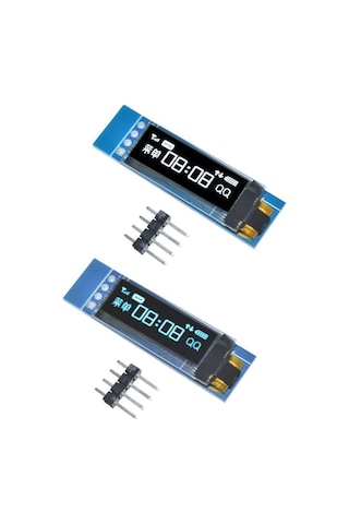 0.91 Inch Oled Ekran I2c 128 32 Ssd1306 Ince Mini Display Mavi Arduino Rodevino