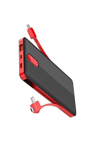 Ldnıo Pl1013 10.000 MAh 3 in 1 Hızlı Şarj Powerbank Siyah