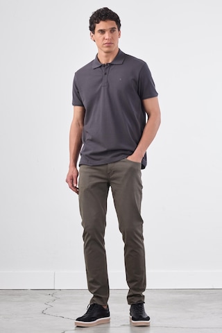 Dufy Antrasit Düz Erkek T-shirt - Slim Fit Antrasit