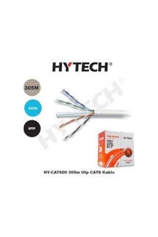 Hytech Hy-Cat600 305M Gri Utp Cat6 Kablo