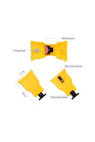 Maiyame Plastik + Taş Zımpara Seti, 14-20 İnç 1/2 Delikli Motosaplar İçin, 3 Ekstra Zımpara Taşı İle