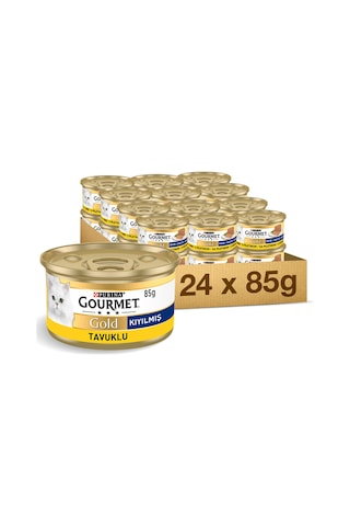 Purina Gourmet Gold Kıyılmış Tavuklu Yetişkin Kedi Konserve Maması 24 x 85 G Purina Gourmet Gold Kıyılmış Tavuklu Yetişkin Kedi Konserve Maması 24 x 85 G