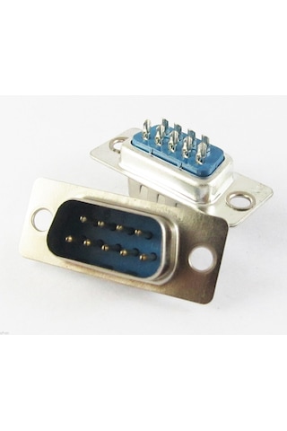 9 Pin Erkek D-Sub Konnektör Db9 Lehim Tipi Rs232 Seri Pc
