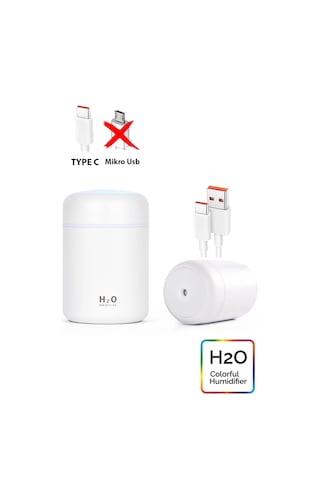 Prime Home H2O 300 ML Ultrasonik Şarjlı Hava Nemlendirici Ve Aroma Difüzörü