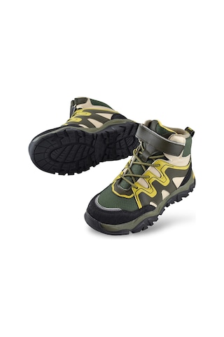 Everest Ortopedik Cırtlı Unisex Çocuk Bot Ayakkabı Çocuk Outdoor Bot Haki