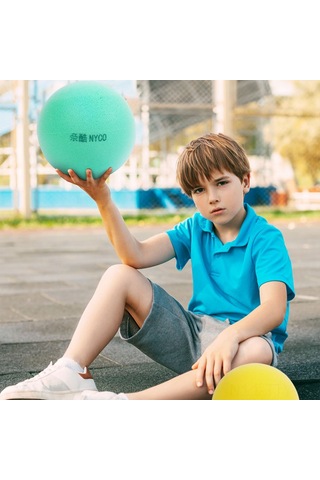 Dianziye Çocuklar İçin Sessiz 7 Numara Mavi Çizgili Basketbol Topu - Taşınabilir Ve Eğlenceli