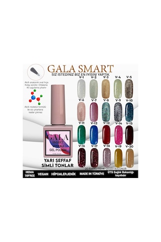 Gala Smart Vitraj Kalıcı Oje V11 10 ML