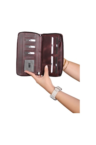 Mft Leather Hakiki Deri Unisex El Çantası Canelia 1310 Tiguan Bordo